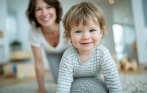 Foto niño sonriente