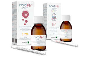 Bodegón de productos de Nordifer Zero y Nordifer Zero Baby