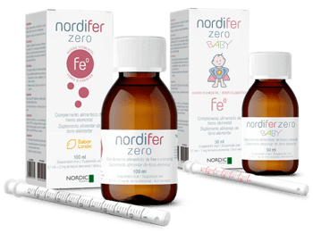 Imagen bodegón de productos Nordifer Zero y Nordifer Zero Baby